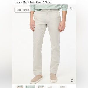 J. Crew Factory Men's Light Gray Chinos